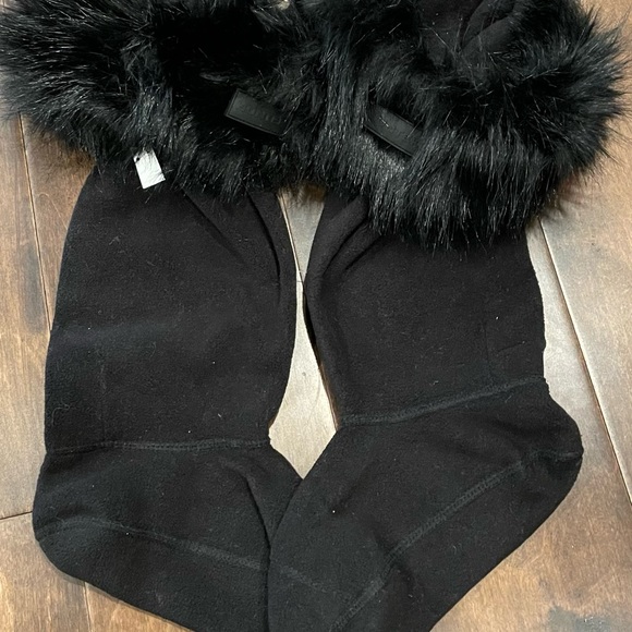 Hunter ORIGINAL TALL FAUX FUR WOMEN'S BOOT SOCKS NEW - Picture 2 of 10